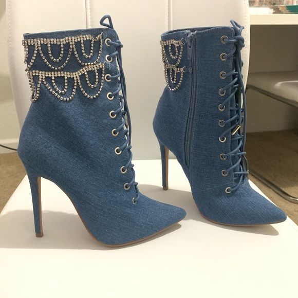 Lola Shoetique Demin Booties - Picture 3 of 5